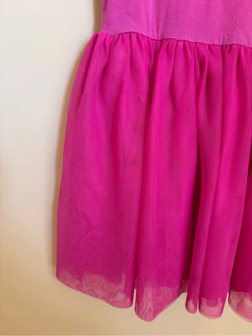 Set of 2 Carter's Grey and Fuchsia Tulle Skirt Mix Dress Duo Girls size 5T